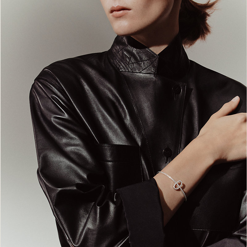 ブレスレット 《シェーヌ・ダンクル・コントゥール》 - ホワイト